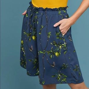 Anthropologie lemon printed Bermuda shorts. Size M. Oversized